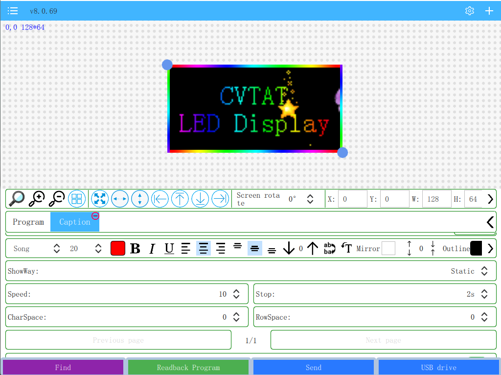 A1 LED Billboard indoor RGB programmable LED sign